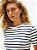 Camiseta Clássica Feminina, Cody Slim Fit, Listras Branco e Preto, Tommy Hilfiger - Imagem 2