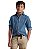Camisa Manga Longa Infantil, Cambraia, Jeans Dark Blue, Polo Ralph Lauren - Imagem 3