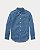 Camisa Manga Longa Infantil, Cambraia, Jeans Dark Blue, Polo Ralph Lauren - Imagem 1