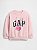Moletom Bebê Rosa com Estampa Snoopy, GAP - Imagem 1