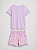 Conjunto Bebê Camiseta e Shorts, Lilás com Estampa de Morango, Gap - Imagem 2