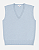 Colete Feminino Tricot Decote V, Azul Claro, Calvin Klein - Imagem 1