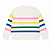 Suéter Infantil Gola Alta Listrado, Off White Multicolorido, Tommy Hilfiger - Imagem 2