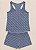 Conjunto Pijama Feminino, Azul com Logo Branco, Calvin Klein - Imagem 2