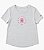 Camiseta Infantil, Cinza Mescla com Logo Rosa, Tommy Hilfiger - Imagem 1