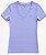 Camiseta Feminina com Decote V, Lilás com Logo, Tommy Hilfiger - Imagem 1