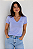 Camiseta Feminina com Decote V, Lilás com Logo, Tommy Hilfiger - Imagem 3