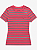 Camiseta Feminina, Rosa Listras com Logo, Tommy Hilfiger - Imagem 1