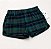 Short Pijama Feminino Flanelado, Xadrez Verde e Azul, Gap - Imagem 1