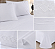 Jogo de Cama 4 Peças, 4500 Fios, Super Queen, Branco, Casa Tex Home Collection - Imagem 3