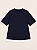 Blusa Manga Curta Feminina com Sobreposição, Preta, Design History - Imagem 1