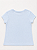 Camiseta Infantil Manga Curta, Azul Claro com Logo Floral, Gap - Imagem 2