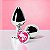 Plug Coração Rosa em Metal G - Imagem 1