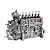 Bomba Injetora Bosch Motor Cummins 2388 MF38 6CTAA 0402066713 - Imagem 1