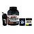 Kit Ganho de Massa Whey Protein 900g + Creatina 300g + Pré-Treino 300g Limão + Coqueteleira - Imagem 1