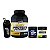Kit Treino Noturno Whey Protein 900g + Creatina 300g + Pré-Treino 300g Sem Cafeína + Coqueteleira - Imagem 3