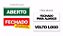 Kit Aberto Fechado + Fechado Almoço E Volto Logo Canaleta Adesiva - Imagem 1