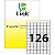 Etiqueta Link A4 9017 (126 Etiquetas P/Folha) C/100 UND - Imagem 1