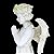 Anjo de Pé Floral de Resina "Standing Angel" - 60cm - Imagem 1