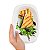 Bandeja Oval Bagaço De Cana 23x16cm Biodegradável - 125un - Imagem 2