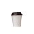 Copo Papel Branco 110ml Bio com Tampa Bico Preta - 50un - Imagem 1
