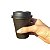 Copo Papel Preto 270ml Bio com Tampa Bico Preta - 50un - Imagem 1