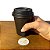 Copo Papel Preto 270ml Bio com Tampa Bico Preta - 50un - Imagem 5