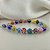 Pulseira Murano Millefiori , 20 cm. - Imagem 1