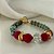 Pulseira “Peperoncino” ( coral e turquesa ) - Imagem 1