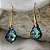 Brincos Glanz cor bermuda Blue ( cristal austríaco ) - Imagem 2