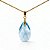 Corrente e pingente Licht aquamarine - Imagem 1