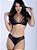 Conjunto Bralette Strappy Sem Bojo Tule com Renda - Imagem 2