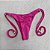 Biquíni Cortininha embutido Lacinho - Fucsia - Imagem 4