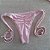 Biquíni Cortininha embutido Lacinho - Rosa bebê - Imagem 4
