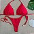 Biquíni Cortininha embutido Lacinho - Vermelho - Imagem 1