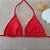 Top de Biquíni Cortininha sem Bojo - Vermelho- M - Imagem 1
