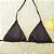 Top de Biquíni Cortininha sem Bojo Bronze - Preto - Imagem 1
