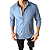Camisa Slim Fit Azul Maia Tecnologia N Amassa - Imagem 2