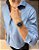 Camisa Slim Fit Azul Maia Tecnologia N Amassa - Imagem 6