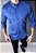 Camisa Gola Padre Acetinado Azul Celeste Manga Longa G - Imagem 3
