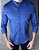 Camisa Gola Padre Acetinado Azul Celeste Manga Longa G - Imagem 2