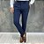 Calça Alfaiataria Slim Azul Marinho Com Regulagem Lateral - Imagem 2