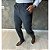 Calça Alfaiataria Slim Chumbo Com Regulagem Lateral - Imagem 3