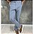 Calça Alfaiataria Slim Cinza Com Regulagem Lateral - Imagem 2