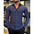 Camisa Social Tecnológica Azul Marinho - Imagem 1