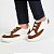 Sneaker Comfort Branco / Marrom Elastico em X - Imagem 2