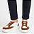Sneaker Comfort Branco / Marrom Elastico em X - Imagem 3