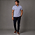 Camisa Polo Ziper Cinza - Imagem 2