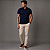 Camisa Polo Ziper Marinho - Imagem 2