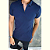 Camisa Polo Ziper Marinho - Imagem 2